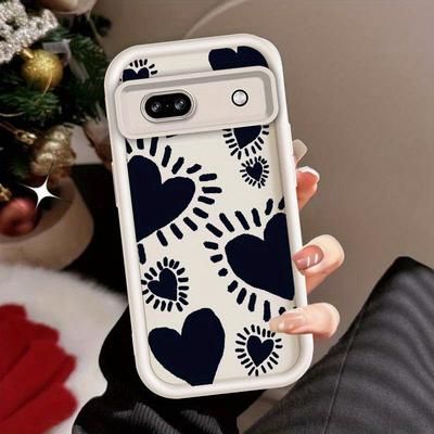 TEMU Artistic Pattern Eye Ladder For Pixel 7 7a 8 8a 9 Pro Xl Black White Full Protection Cover Phone Case