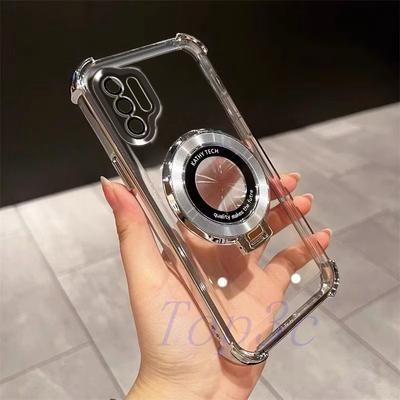 TEMU With A Stand, Suitable For Note 10+ 5g/note10 Plus, Featuring Corner Protection, Transparent, Shock-resistant Phone