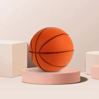PU Foam Basketball Kids Indoor Silent Basketball Bouncing Mute No Noise Ball Bounce Squeezable Mute Bouncing Sports Basketball