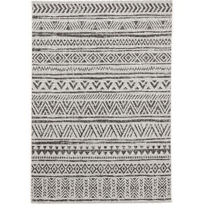 Tappeto per interno ed esterno bianco & nero 80x150