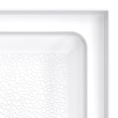Dreamline DreamLine DreamStone 32 inch D x 48 inch W x 5 1/2 inch H Center Drain Single Threshold Shower Base in White B1DS4832XXC0001