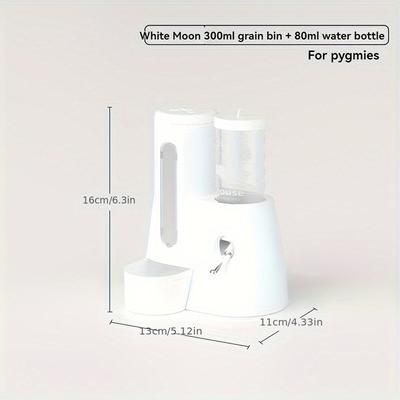 TEMU Automatic Feeder And Water Dispenser For Small Pets, Detachable Multifunctional Food Storage For Hamsters, Without Battery