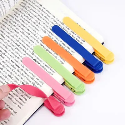 1/3/6Pcs Silicone Bookmark Automatically Follows Page Flipping Student Bookmarks Office Stationery Home Office School Supplies