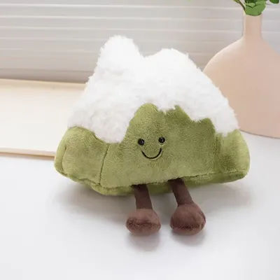 JELLECAT New Simulation Little Snow Mountain Doll Stuffed Plush Toy Cartoon Anime Plants Cute Children's Birthday Gift Fun Doll