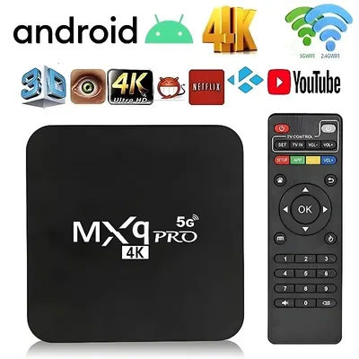 MXq PRO TV BOX Android 11.0 S905L 2.4G&5G WiFi Original Quad Core 1GB RAM 8GB ROM Media Player 4K HD Set Top Box IPTV Youtube