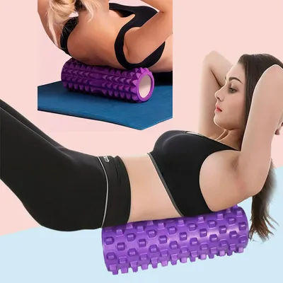 Foam Massage Roller Yoga Column Gym Fitness Pilates Foam Roller Exercise Back Massage Roller Yoga Brick Home Fitness Equipment