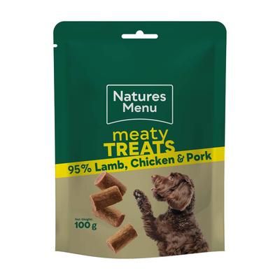2x100g Lamb & Chicken Original Dog Treats Natures Menu Dog Snacks