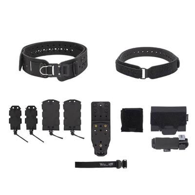 Wilder Tactical Charlie Elite Belt Kit 1in Prostyle D-Ring MHP Adapter Black Extra Small/Large HMGCHEKBK07