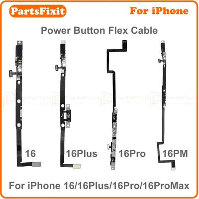 Original Pulled Power On Off Button Flex Cable For iPhone16 16Plus 16Pro 16ProMax Power Button