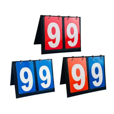 2 Digit Score Keeper Flips up Tabletop Scoreboard for Basketball Ball