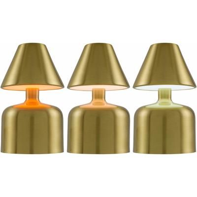 Waidhofen 6"H x 4"W x 4"D Traditional Metallic - Brass/Metallic Brass Table Lamp - Boutique Rugs