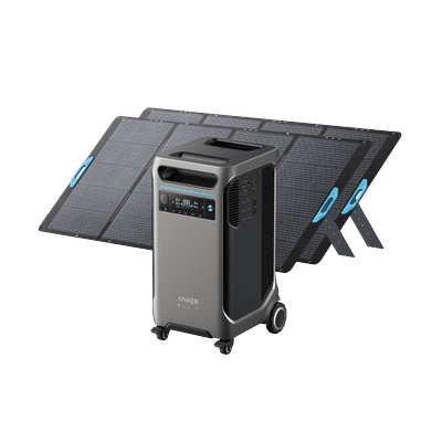 Anker SOLIX F3800 Solar Generator + 2× 400W Solar Panel