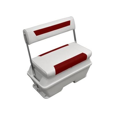 Wise DLX Pontoon 70 Qt Swingback Cooler Brite White/Crimson Red Large DLX156-1906