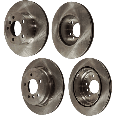 JC Whitney Brake Disc, Front & Rear, 1-year unlimited-mileage warranty SET-JB27110006-4-C
