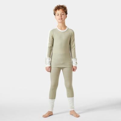 Helly Hansen Junior Lifa Merino Midweight Base Layer Set Green 12