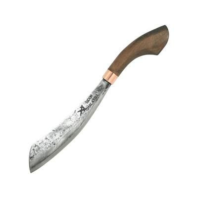 My Parang Duku Chandong 12in Fixed Blade Knife 12in 5160 Carbon Steel Wood Handle MYP CDG 12
