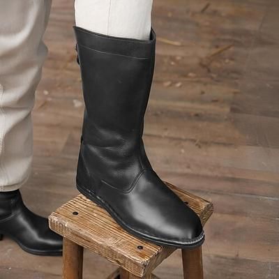 Vintage Medievale Rinascimento Scarpe A stivale Stivali al ginocchio Pirata Vichingo Crociato Costume Per uomo Celtico Costumi da pirata Halloween Mascherata Festa Sera LARP Fiera Rinascimentale