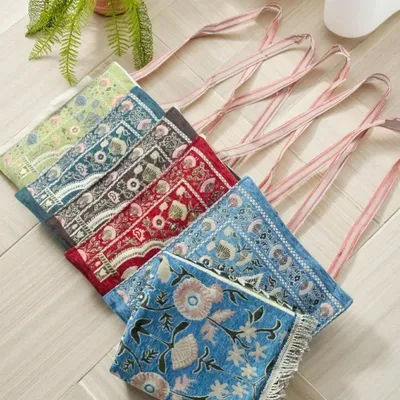 Ensemble de 2 tapis de prière musulmans avec sac, couverture Portable en Polyester, tapis islamique avec glands, couverture de voyage, tapis de prière