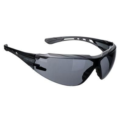 Portwest Dynamic Safety Glasses, Smoke, Size , Each (PS10SKR)