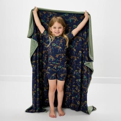 Fossil Quest L Cloud Blanket - OSFA