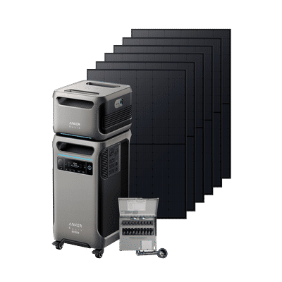 Anker SOLIX F3800 Plus + Expansion Battery + 10-Circuit Manual Transfer Switch + 6× 440W Rigid Solar Panel