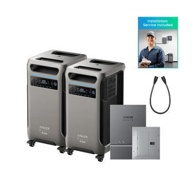 2× Anker SOLIX F3800 Plus + Smart Home Power Kit + Installation Service