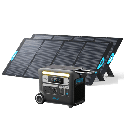 Anker SOLIX F2000 Solar Generator + 2× 400W Solar Panel