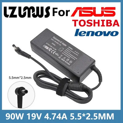 19V 4.74A 90W Laptop Charger Power Adapter For ASUS Toshiba Lenovo Adapter X53E K55N K52F K53S K53SV A53E N56VJ K53E K55A