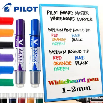 1PC Japan PILOT Whiteboard Marker WBMAVBM Large Capacity Ink Color Markers Office Accessories School Stationery Teacher Gift