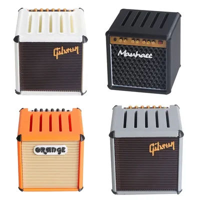 Support de médiator de guitare Portable de grande capacité, étanche, haut-parleur d'ampli imprimé en 3D, étui de plectres de guitare, rangement et affichage de plectres