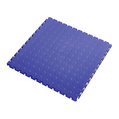 Lock-Tile 7mm Blue PVC Coin Tile (10 Pack)