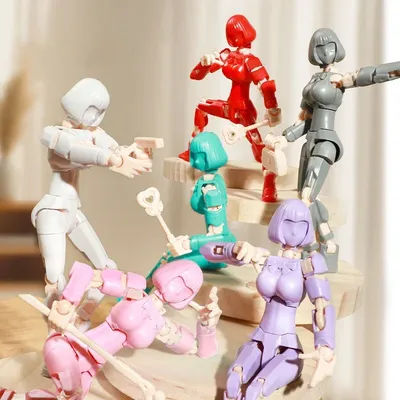3D Printed Mannequin Dummy Magical Beauty Girl Action Figure Multi-Jointed Movable Shapeshift Robot Ornament For Kids Adult