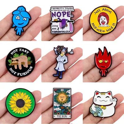 Sunflower Invisible Hidden Disability Enamel Pins Funny Quotes Brooches Badge Lapel Pin Clothes Accessories Fashion Jewelry Gift