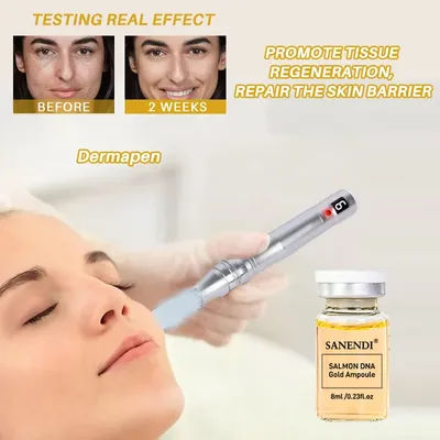 Salmon DNA BB Glow Serum Stem Cell AQUA Dr.Pen Starter Kit Foundation Peptide Serum 2025 Moisturise Face Skin Care 4Vials