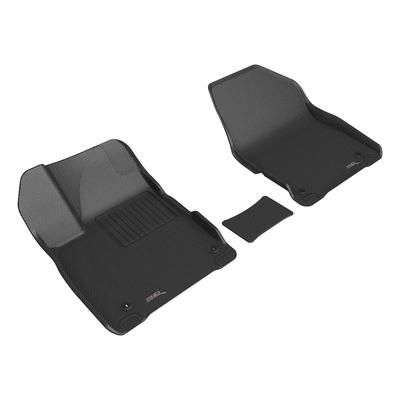 3D Mats USA Floor Made of Rubber Black Molded Liner, Front Row, 3-year limited warranty L1KA07111509