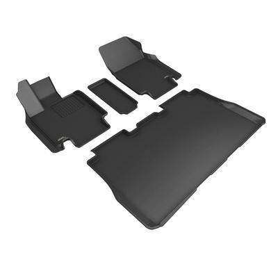 3D Mats USA Floor Made of Rubber Black Molded Liner, Front & Second Row, 3-year limited warranty L1TL05001509