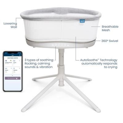 HALO BassiNest Connected Swivel Sleeper 3.0 Smart Bassinet