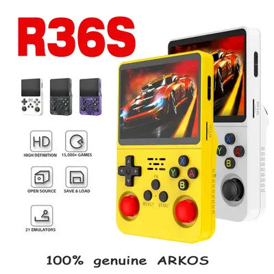 Open source Linux system R36S retro handheld video game console 3.5-inch IPS screen portable pocket video player 128G game