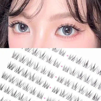 DIY Cluster Lashes Individual Cluster Silk Hand Made Eyelash Extensions Fake Eyelashes Segmented Eyelash Extensions