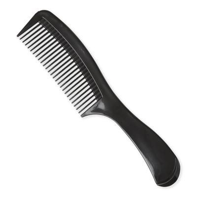 Medline Large-Tooth Comb with Handle, Black, 1 EA (MDS137209H)