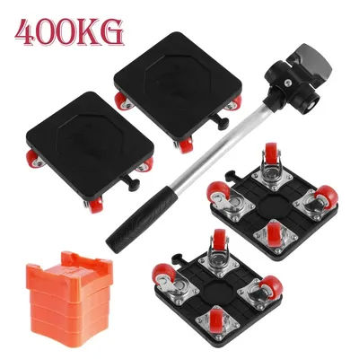400KG Heavy Duty Furniture Mover Tool Set with Slides, Wheels, Roller Bar​