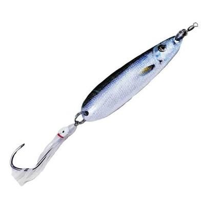 McOmie's Salmon Real Bait UV Spoon with Hoochie Casting Spoon - Blue Back Herring 5/0
