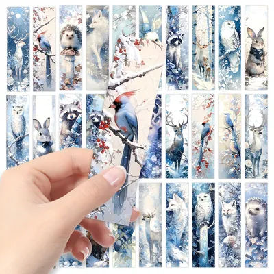 32pcs, Winter Bookmarks, Back to School Season, Christmas, Halloween, Teacher's Day, suitable for readers and birthday gifts.