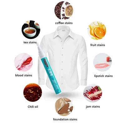Magic Clothing Stain Removal Pen Portable Washing Free Oil Red Wine Stain Remover Marker Pen For Small Greasy Filth On T-Shirt