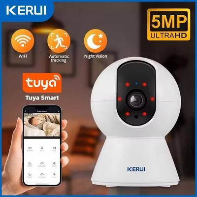 5MP Tuya Smart Mini WiFi IP Camera Indoor Security With AI Human Detection, Auto Tracking, And Two Way Audio au Plug