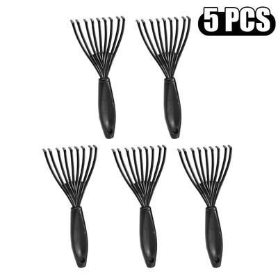Mini Comb Cleaner With Embedded Hair Brush: Household Cleaning Tool For Hair Removal And Beauty Care 5 PCS