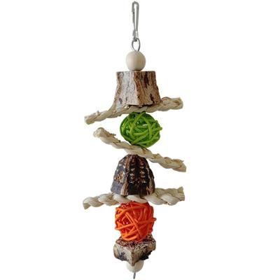 Vibrant Hanging Parrot Molar Toy: Ideal For Training & Play 4