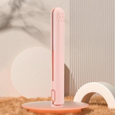Mini Dual purpose Curling Iron Pink