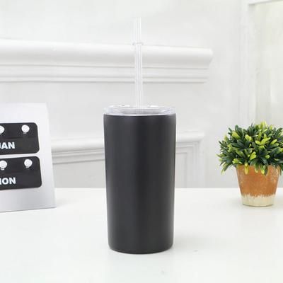 12 Oz Skinny Can Cooler Black