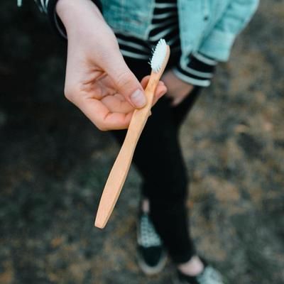 Eco Friendly Bamboo Toothbrush White